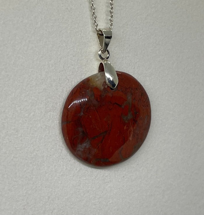 Roter - Jaspis Anhänger Nr.8 - Mineralien - Kiste