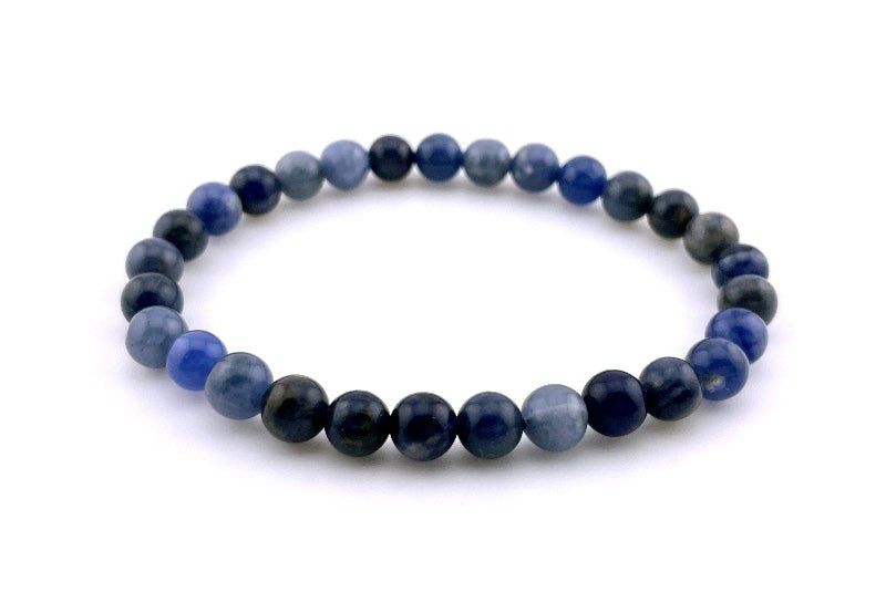 Sodalith Armband elastisch, 6mm perlen, ideal für Männer sowie Frauen