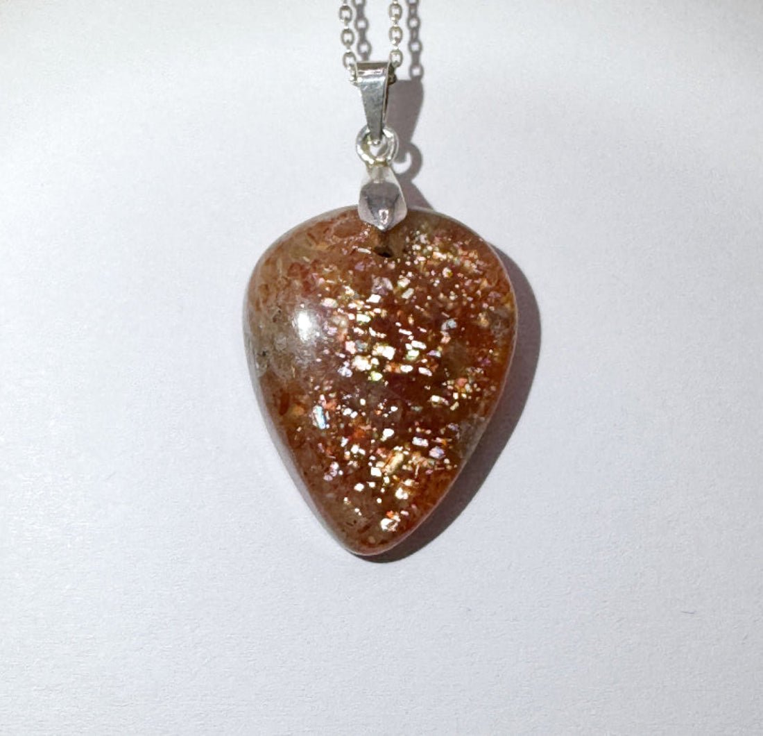Sonnenstein Schmuck Anhänger mit Silber 925