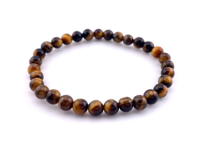 Tigerauge Armband elastisch, 6mm perlen, ideal für Männer und Frauen
