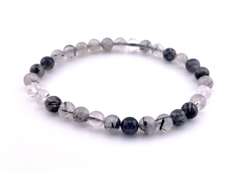 Turmalinquarz Armband elastisch, 6mm perlen, ideal für Männer und Frauen