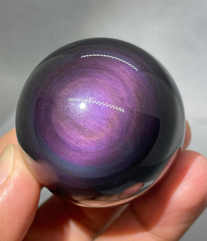 Regenbogen-Obsidian Kugel Nr.1.