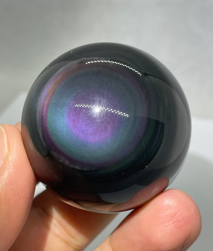 Regenbogen Obsidian Kugel Nr.1