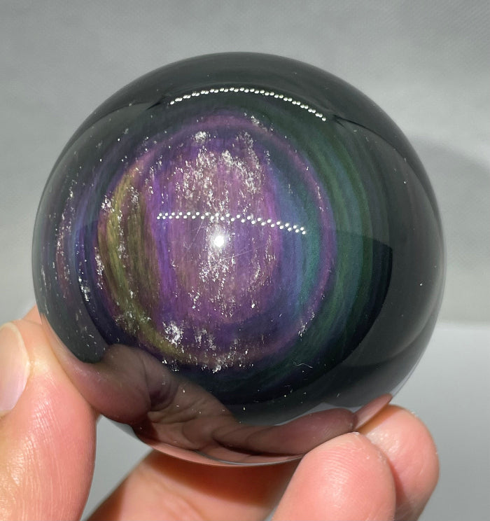 Regenbogen Obsidian Kugel Nr. 5
