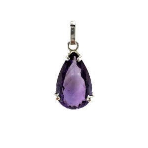 Amethyst Anhänger Silber 925 mit lila Edelstein