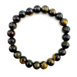 Falkenauge Armband rund – Blaues Tigerauge Schmuck für Fokus & Schutz