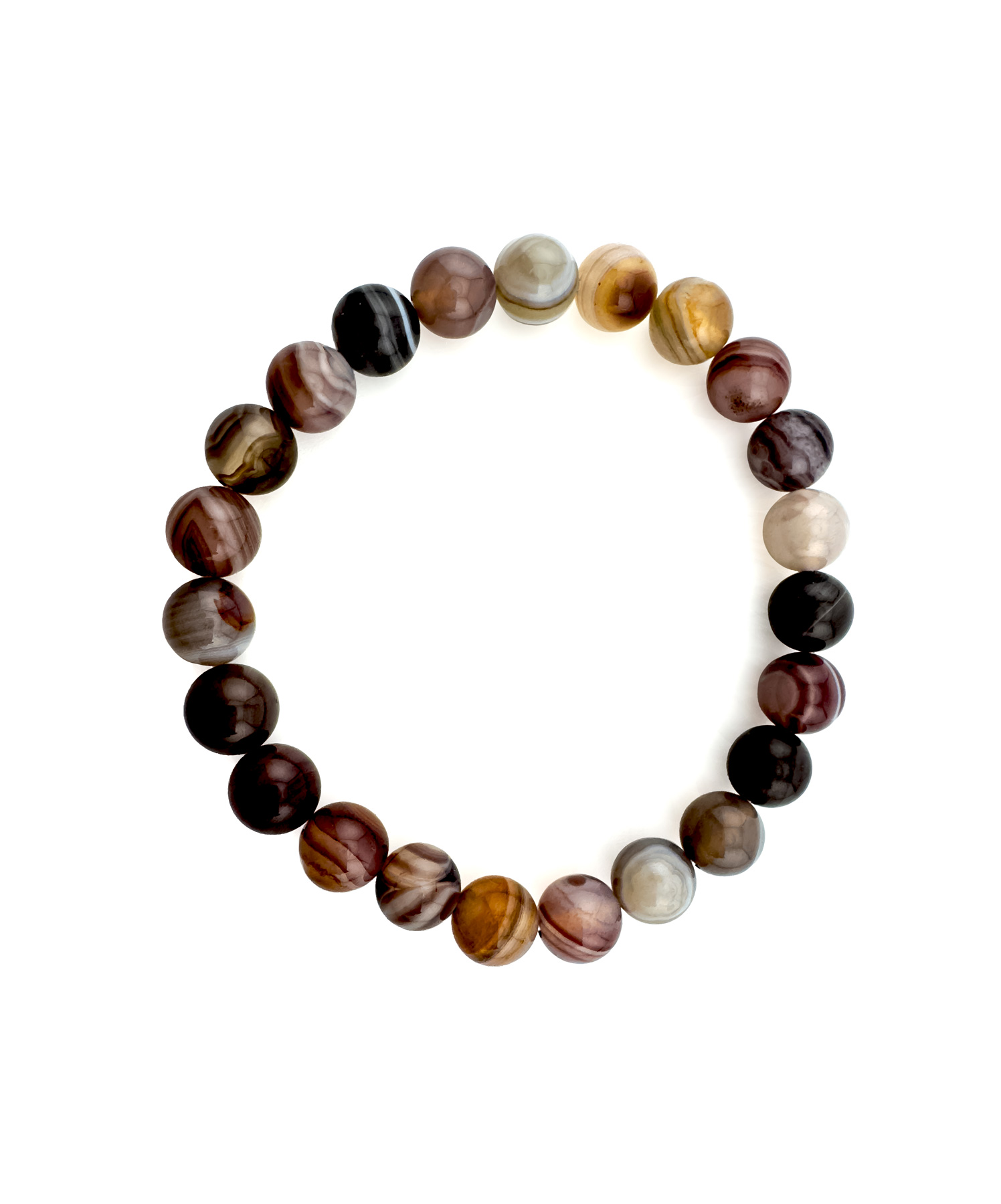 Botswana Achat Armband rund – Heilstein Schmuck für innere Balance & Gelassenheit