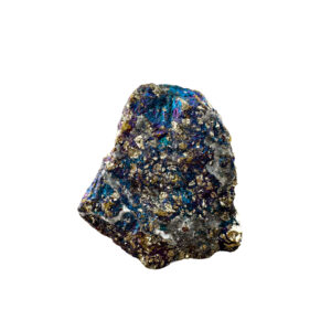 Buntkupferkies Mineral mit goldenen Schimmern und Farbspiel