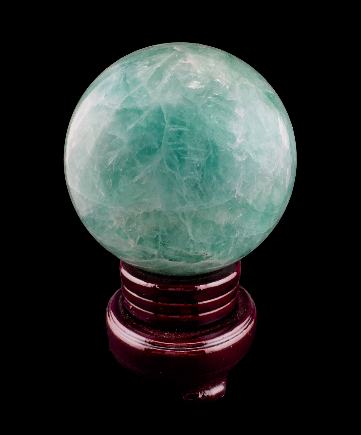 Fluorit Kugel Grün-Lilla Heilstein – Kristall für innere Stabilität