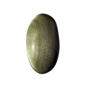 Goldobsidian Handschmeichler mit goldenem Schimmer