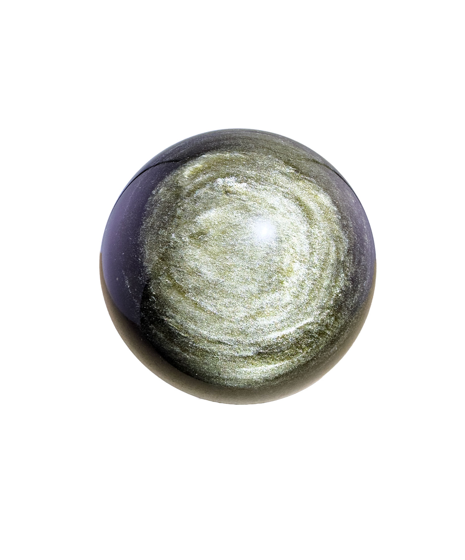 Goldobsidian Kugel Heilstein mit Schimmer