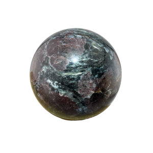 Granat Astrophyllit Kugel mit Schimmer-Effekten