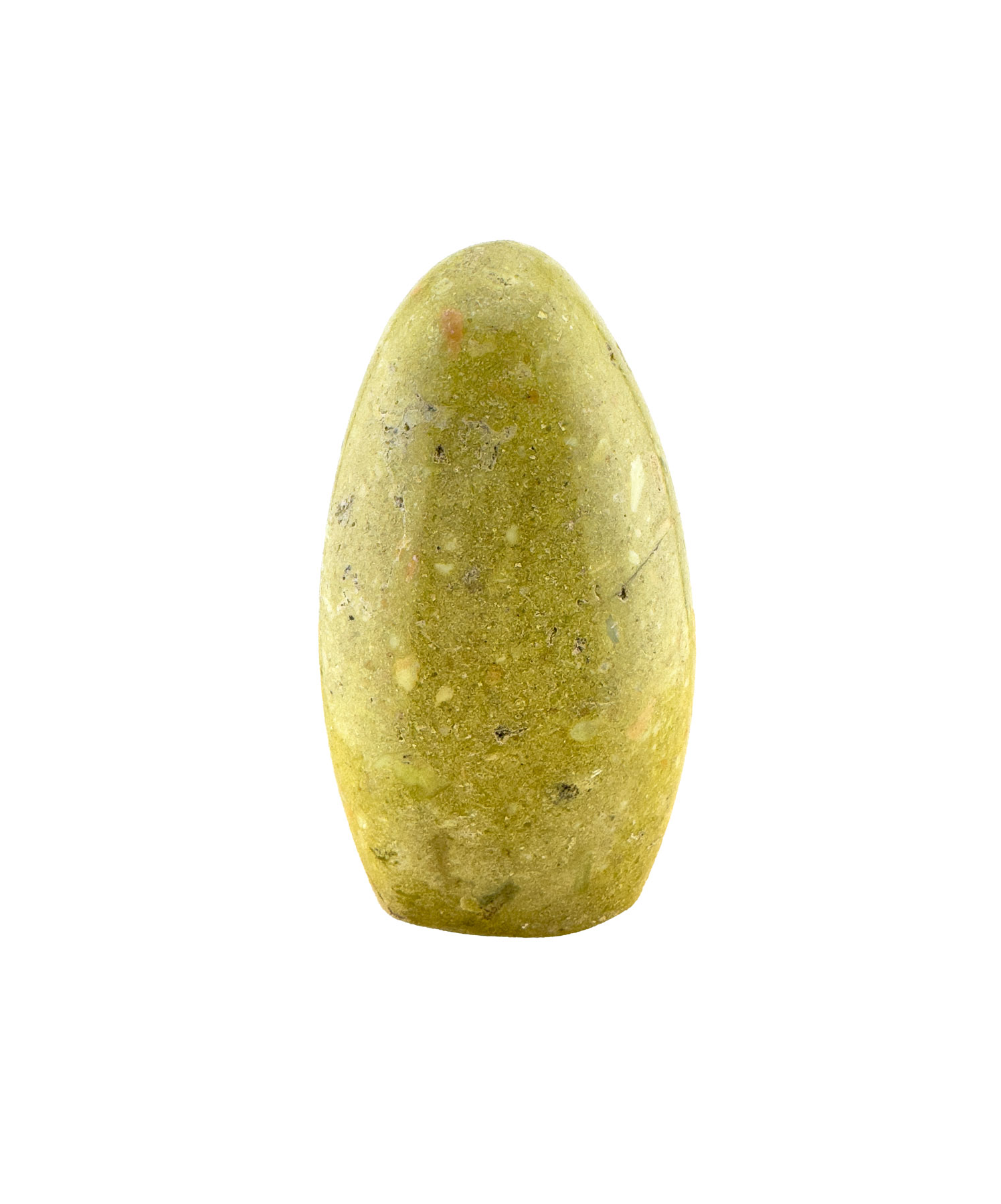 Grüner Opal Freiform – Detail der Oberfläche und Farbstruktur