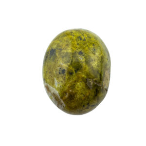 Grüner Opal Handschmeichler Naturstein poliert mit Farbvielfalt