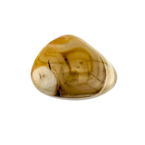 Edelstein Karneolachat Handschmeichler orange-braun glatt