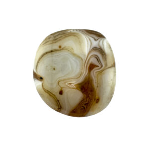 Karneolachat Handschmeichler Stein mit feiner Maserung