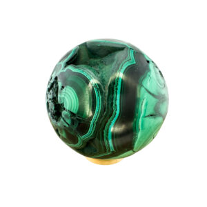 Malachit-Druse Kugel