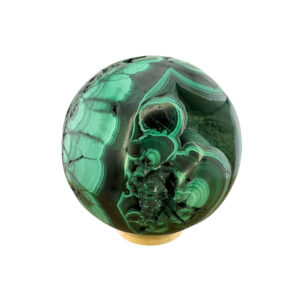 Malachit Druse Kugel – einzigartiges Edelsteinobjekt für Sammler