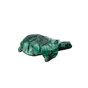 Malachit Schildkröte Figur – Edelstein Tier aus grünem Malachit