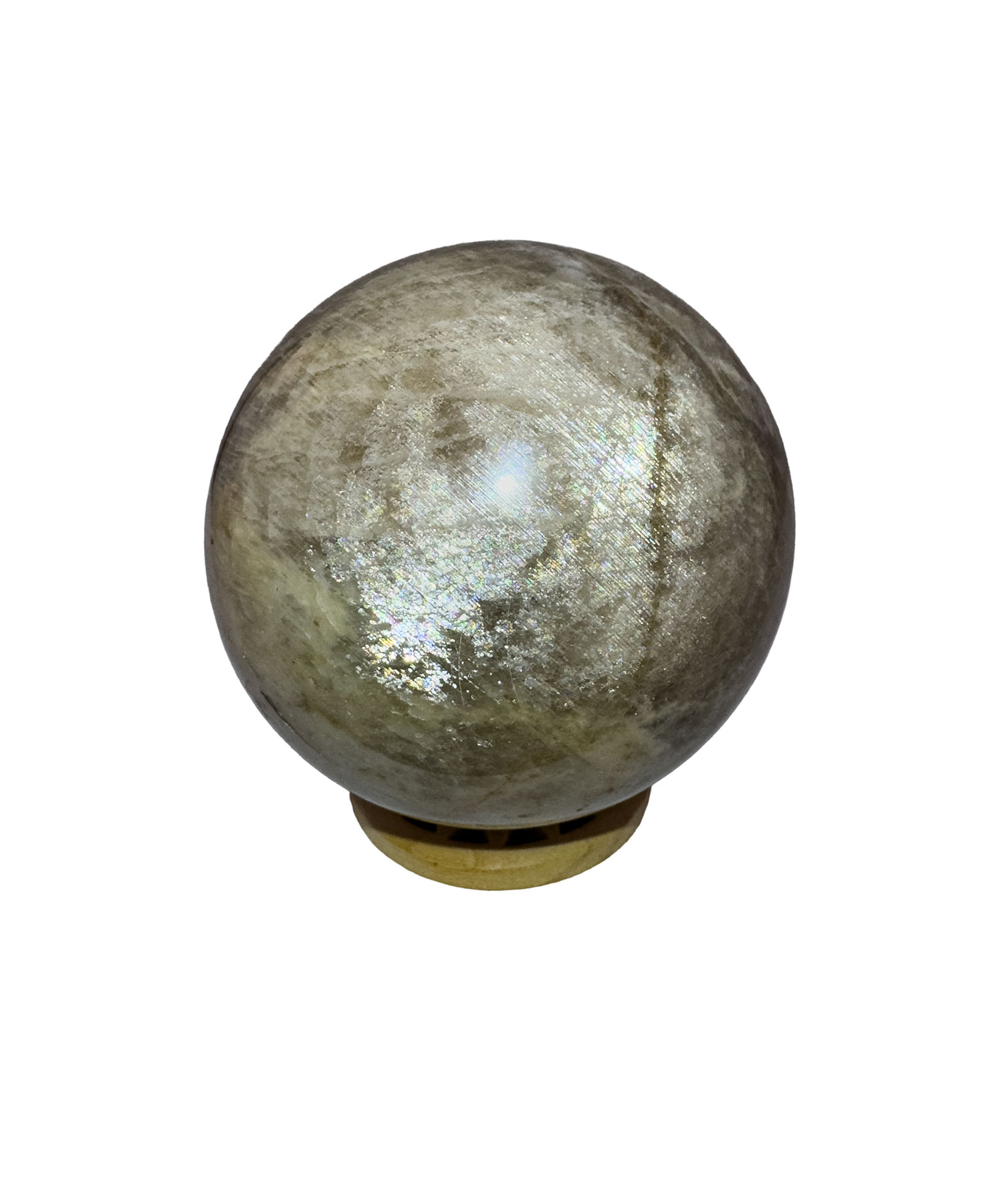 Mondsteinkugel – Heilstein Deko für Meditation & Balance