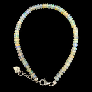 Welo Opal Armband rund – Äthiopischer Opal Schmuck mit Silber für Licht & Harmonie