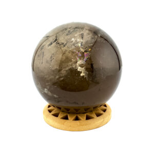 Rauchquarz Kugel mit Regenbogen – Schutzstein und Heilstein für Gelassenheit
