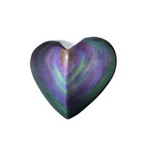 Regenbogen-Obsidian Herz