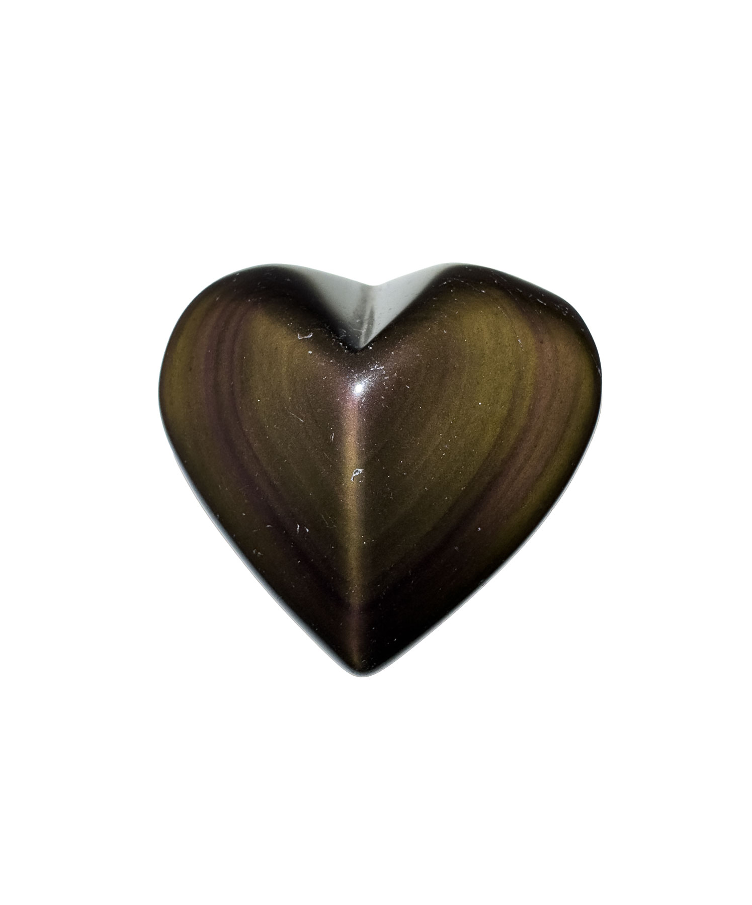 Regenbogen-Obsidian Herz Edelstein Schutzstein Liebe