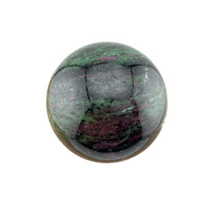 Rubin-Zoisit Kugel poliert grün rot Heilstein