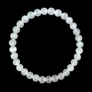 Selenit Armband rund – Edelsteinarmband für Ruhe, Schutz & Bewusstsein