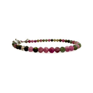 Facettiertes Turmalin Armband – Bunter Edelstein-Schmuck aus echten Turmalinperlen